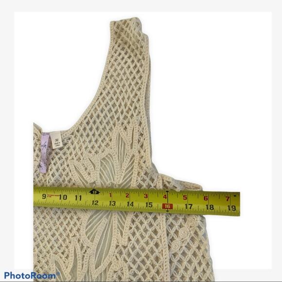 Francesca’s Boho Knit Top Size Medium - Picture 4 of 5